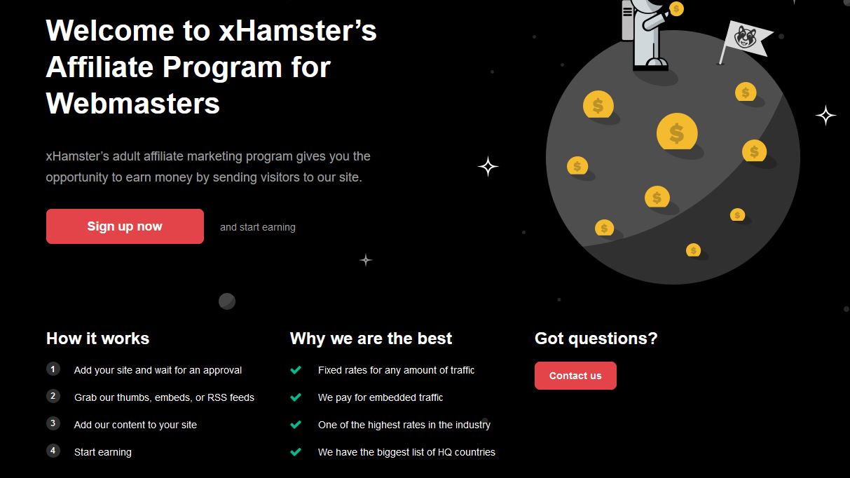 xHamster Affiliate program