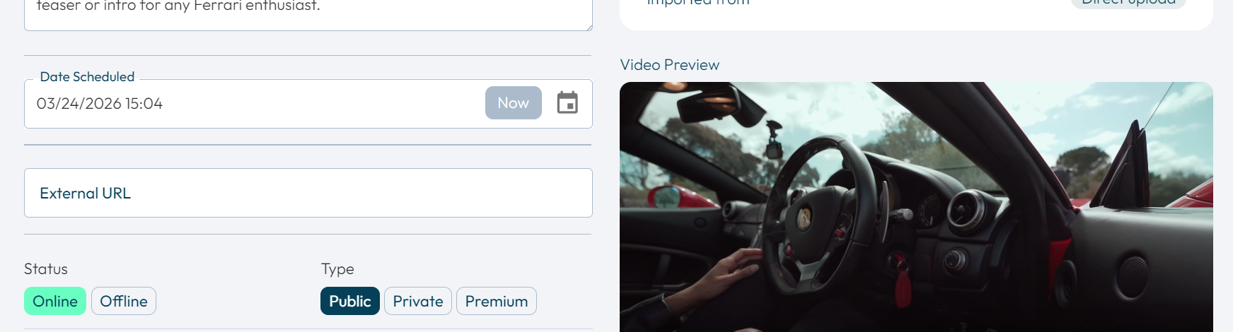CDN S3 and HLS support video script